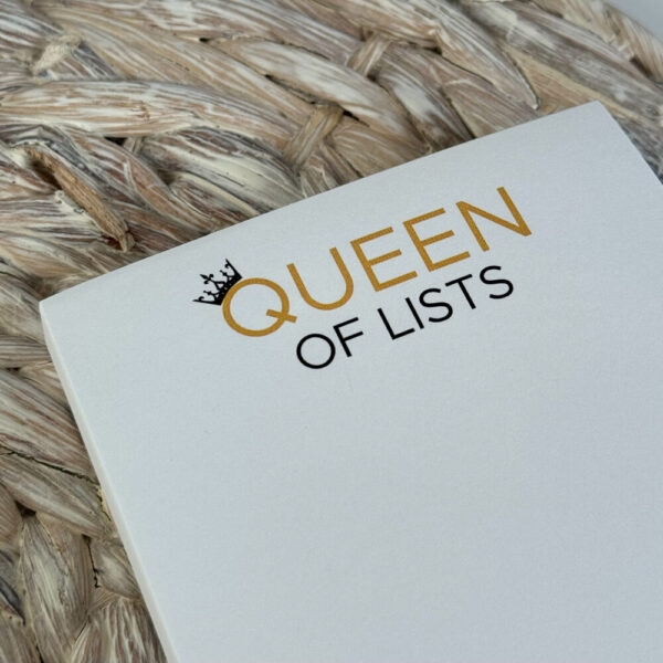 Queen of Lists Notepad