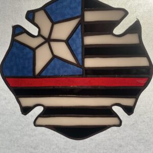 Firefighter Emblem w/Red Strip