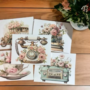 Victorian inspired card pack set of 5
