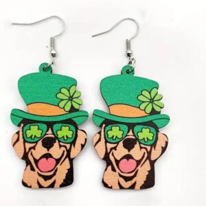 St. Patrick’s Day Dog Earrings