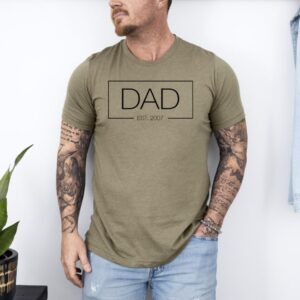 Dad/Papa Established Year (CUSTOMIZABLE) shirt