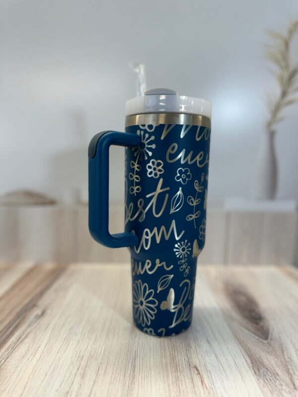 Best Mom Ever Engraved Tumbler | 40 Ounce Tumbler | Mama Water Bottle | Mothers Day Gift | Teen Gift | New Mom Gift