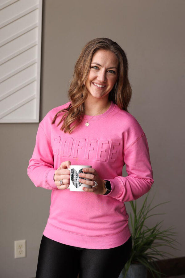 Cotton Candy Pink COFFEE Sweatshirt