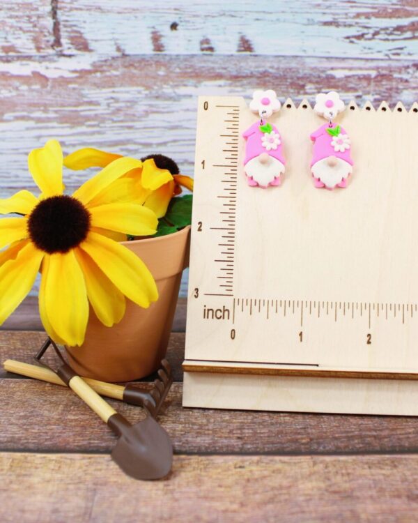 Spring Gnome Clay Earrings
