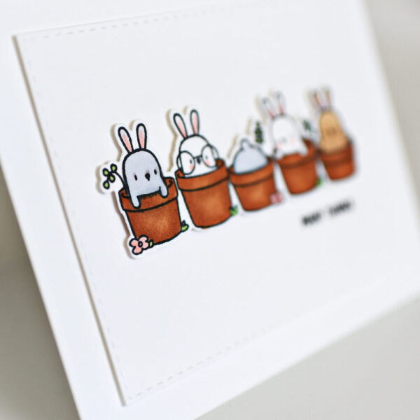 Spring Bunny Thank You Card