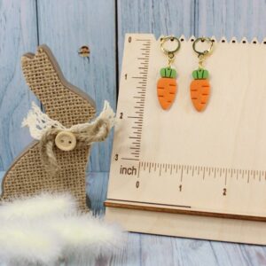 Carrots for Easter Bunnies Clay Earrings