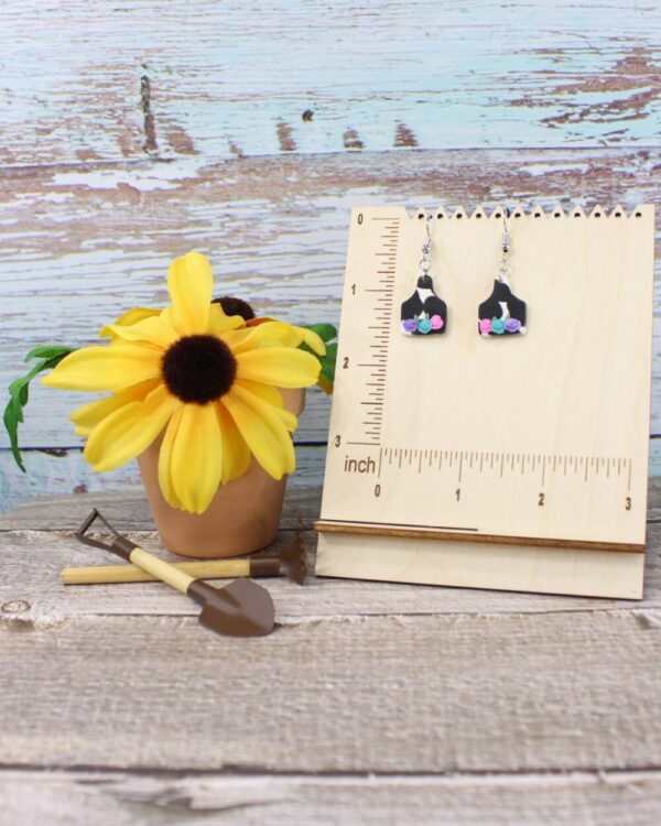 Cows For Spring Clay Earrings