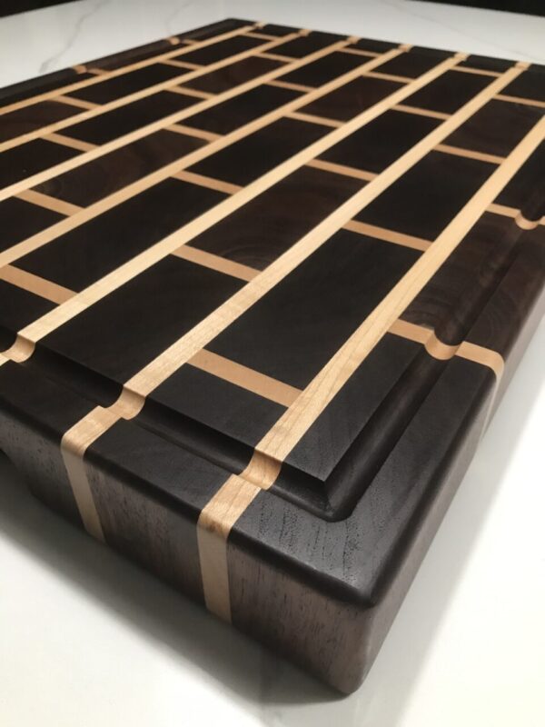 Brick and Mortar Wooden End Grain Cutting Board