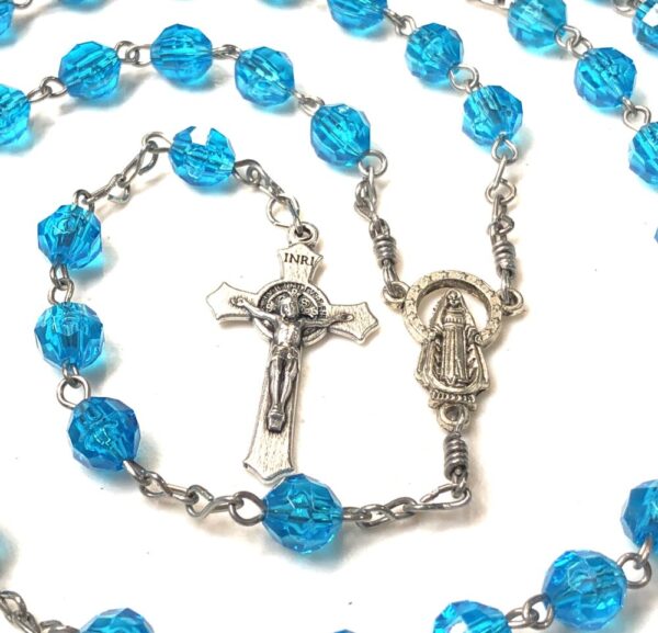 Handmade Turquoise Rosary Catholic Gift