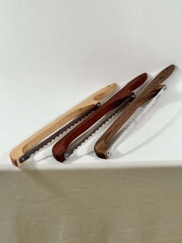 Hardwood Bread Knife with Stainless Steel Blade