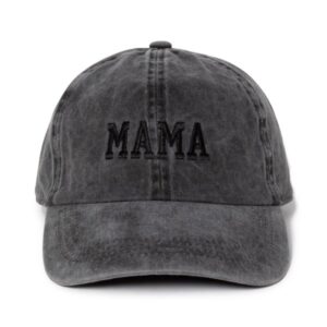 MAMA Embroidered Baseball Cap – Black