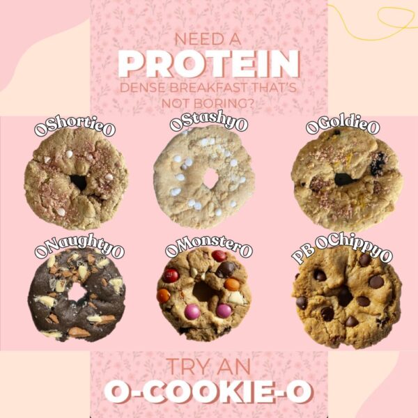 April cookie-donuts 4 pack mixed variety OCookieO ALL GLUTEN FREE, high protein & vegan options