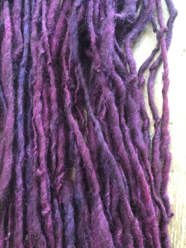 Enchantment, dyed handspun yarn, 50 yards