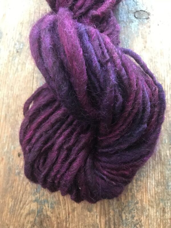 Enchantment, dyed handspun yarn, 50 yards