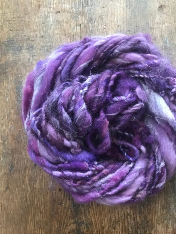 Sugared Violets – 10 yards art yarn