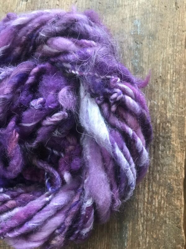 Sugared Violets – 10 yards art yarn
