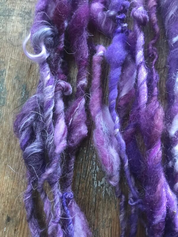 Sugared Violets – 20 yards art yarn