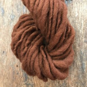 Dorset wool – Black walnut hull naturally dyed handspun yarn, 50 yards