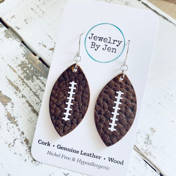 Football Earrings: Medium