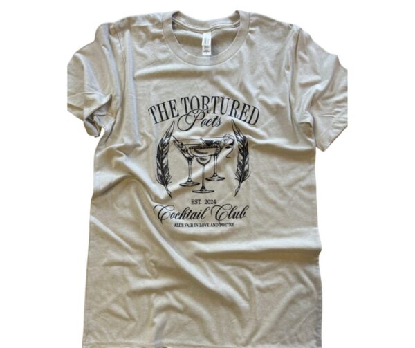 Tortured Poets Cocktail Club Bella+Canvas Graphic Tee
