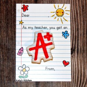 Teacher Appreciation Mini Cookie Card