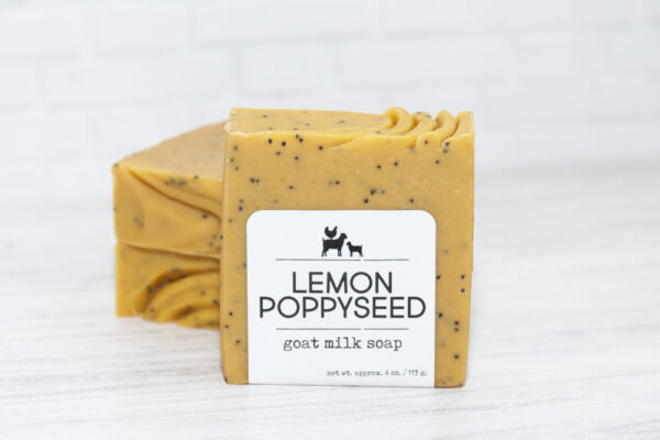 Lemon Poppyseed Goat Milk Soap