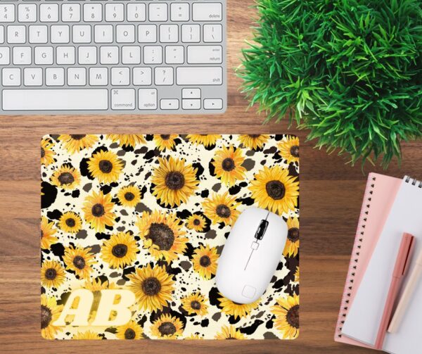 Personalized Sunflower Mouse Pad