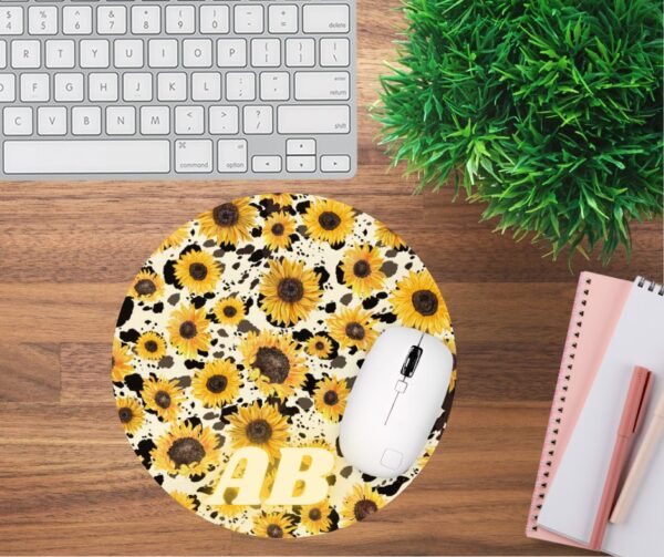Personalized Sunflower Mouse Pad