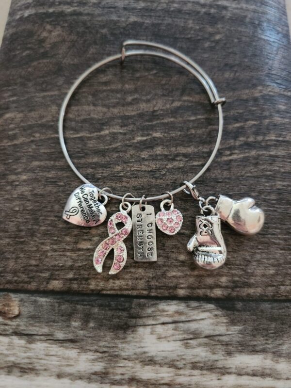 Breast Cancer Awareness Charm Bracelet