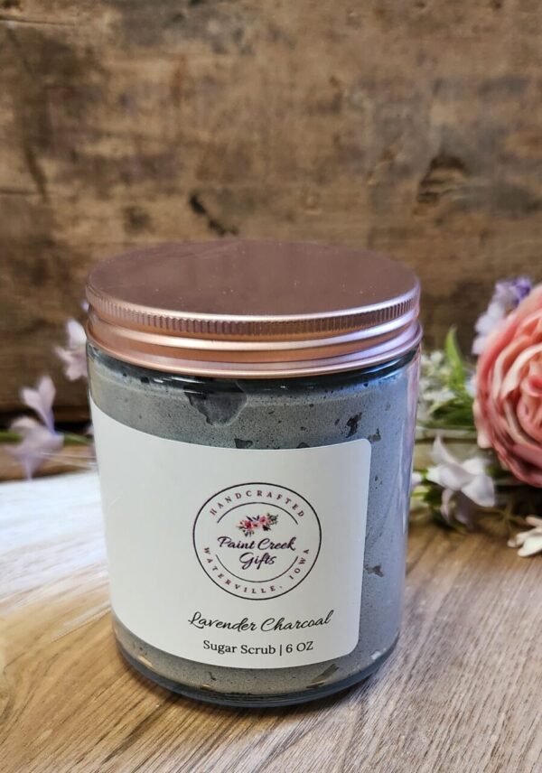 Lavender Charcoal Sugar Scrub 6 oz.