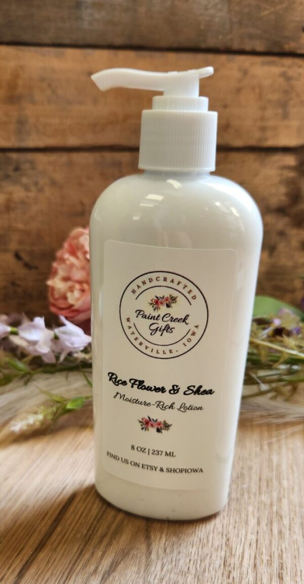 Rice Flower Shea Lotion 8 oz.