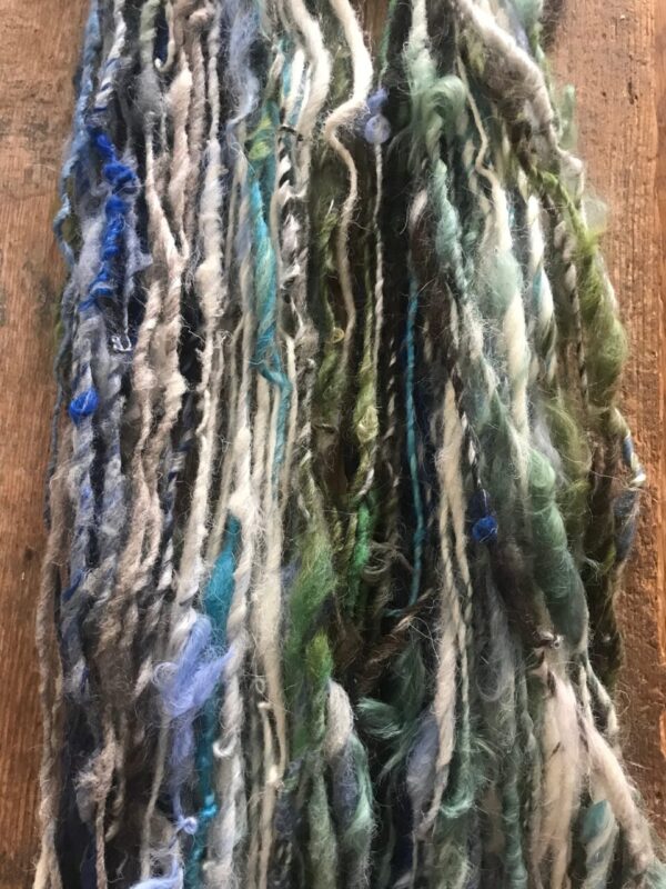 Selkie – handspun self striping art yarn