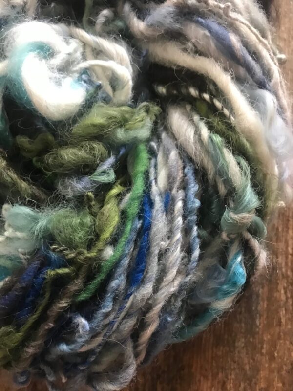 Selkie – handspun self striping art yarn