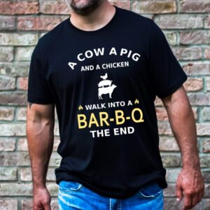 A Cow a pig and a chicken Tee