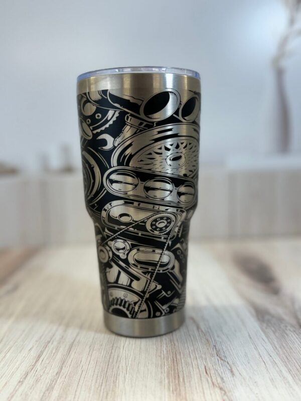 Gearhead Engraved Tumbler | 30 Ounce Tumbler | Mechanic Water Bottle | Father’s Day Gift | Mechanic Gift