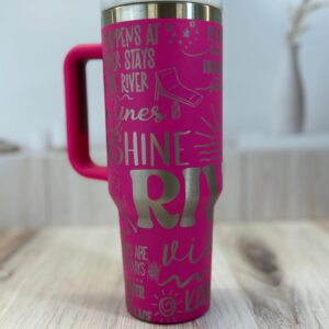 River Life Engraved Tumbler | 40 Ounce Tumbler | River Water Bottle | Mothers Day Gift | River Boating | River Life