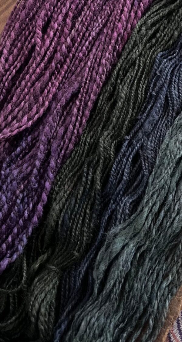 Jewel toned alpaca yarn lot – 350 yards, super soft!