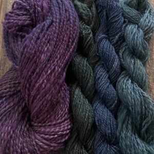 Jewel toned alpaca yarn lot – 350 yards, super soft!