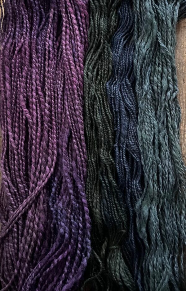 Jewel toned alpaca yarn lot – 350 yards, super soft!