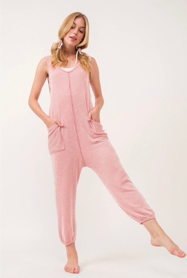 It’s A Yes Slouchy Romper- Pink