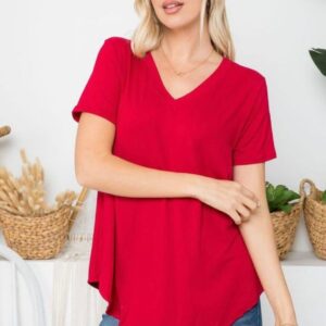 The Buttah Soft Tee in Red