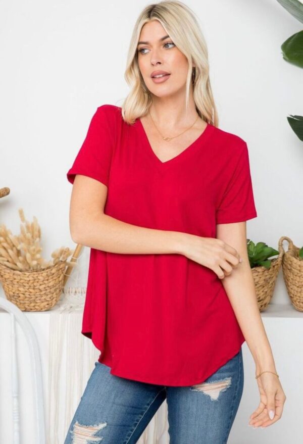 The Buttah Soft Tee in Red