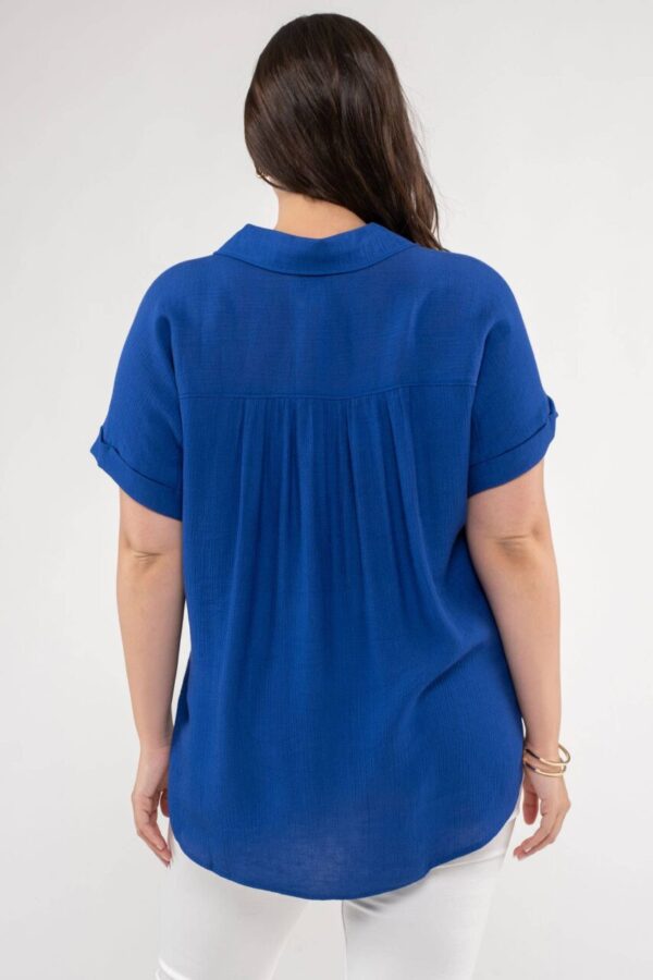 Tabitha’s Plus Rolled Sleeve Top