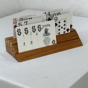 Hardwood Playing Card Holders