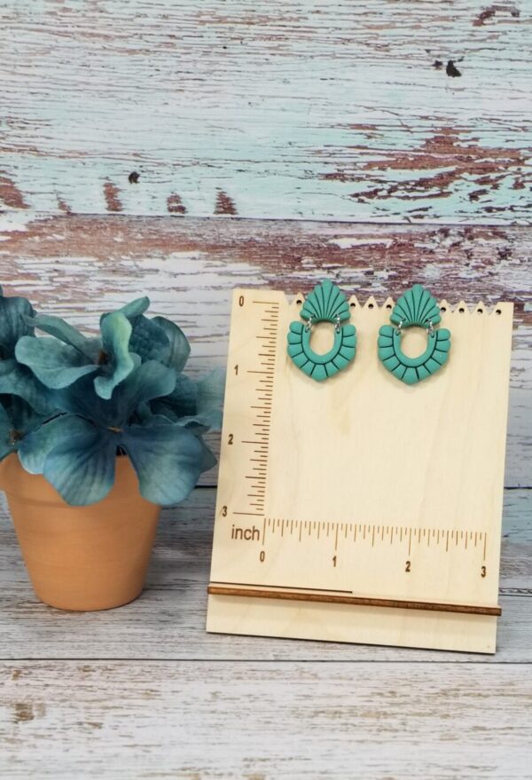 Fancy Floral Collection Clay Earrings