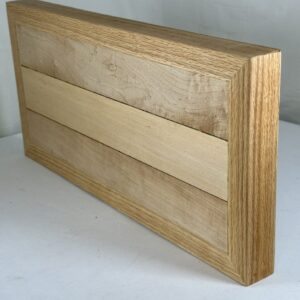 Reclaimed Floor Plank Style Cutting Board with and Oak Frame