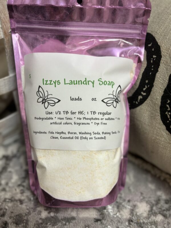 Izzys Laundry Soap- Purification