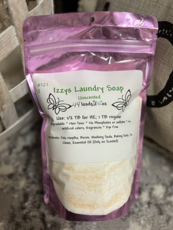 Izzys Laundry Soap- Unscented