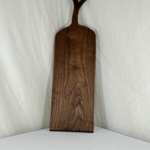Walnut Charcuterie Board with a Simple Tree Branch Handle