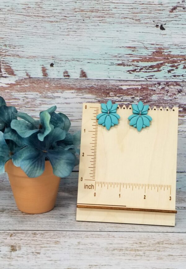 Fancy Floral Collection Clay Earrings